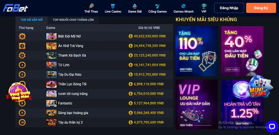 Truy cập trang chủ hoặc mở app 888slots app